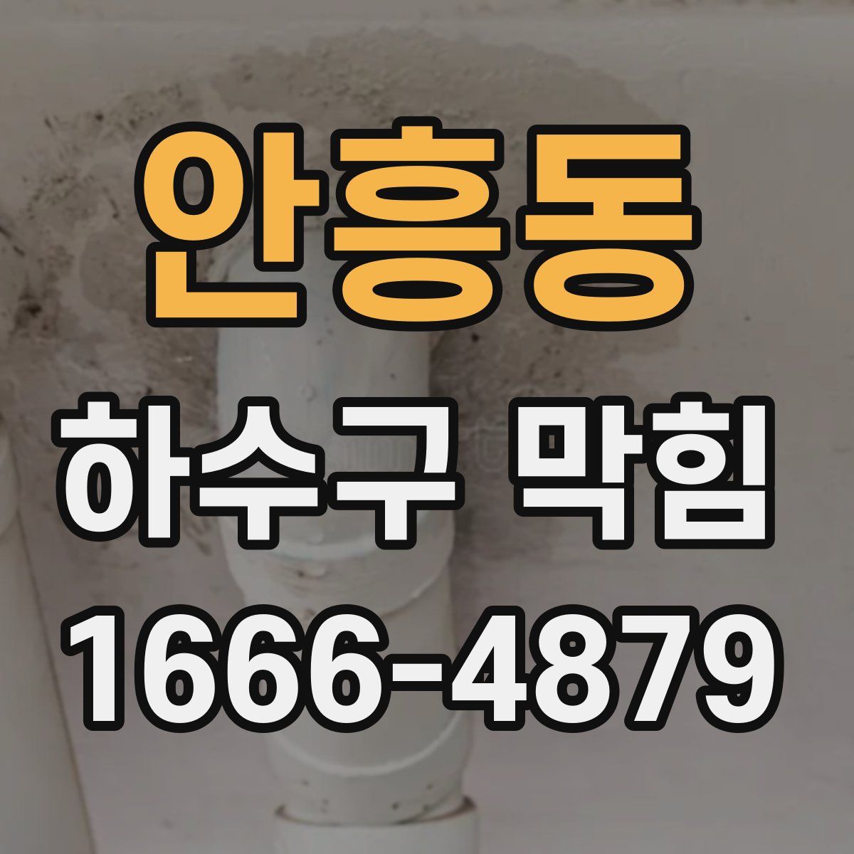 안흥동 하수구 막힘