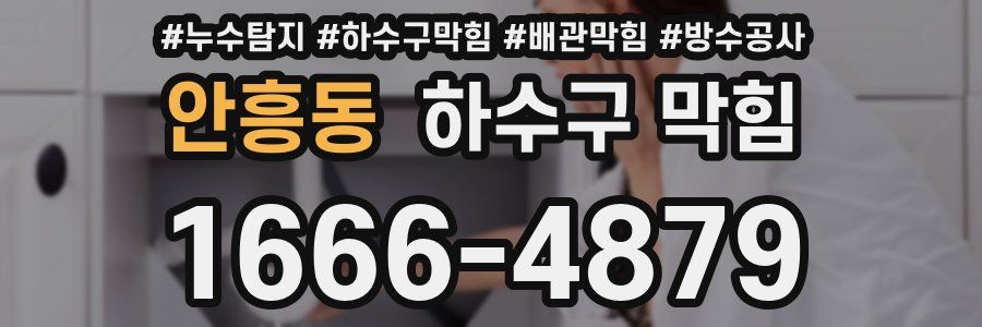 안흥동 하수구 막힘