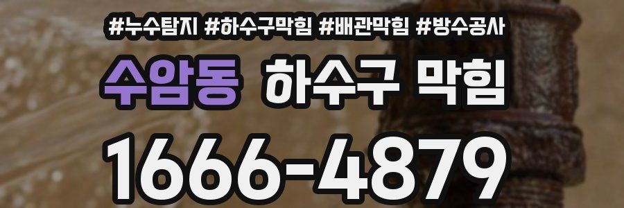 수암동 하수구 막힘