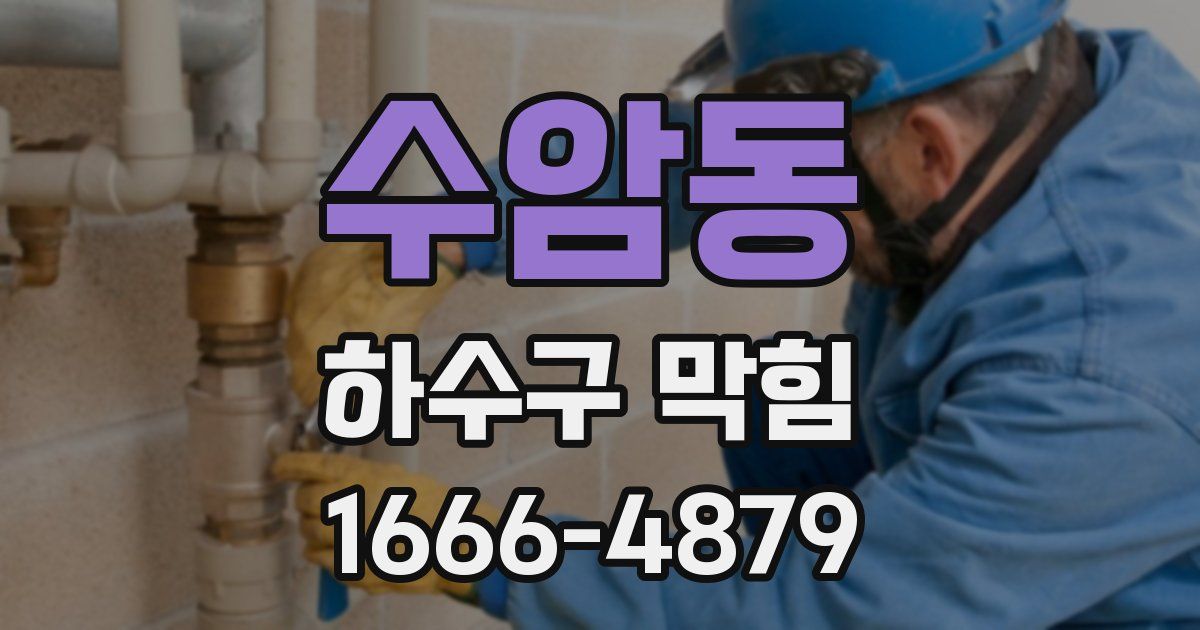수암동 하수구 막힘