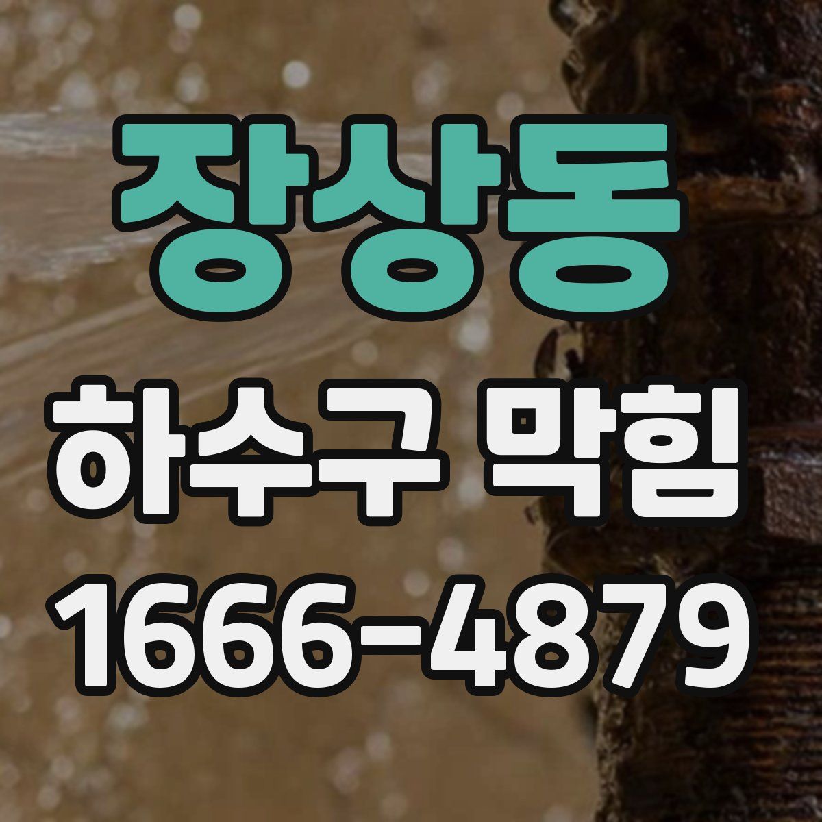 장상동 하수구 막힘