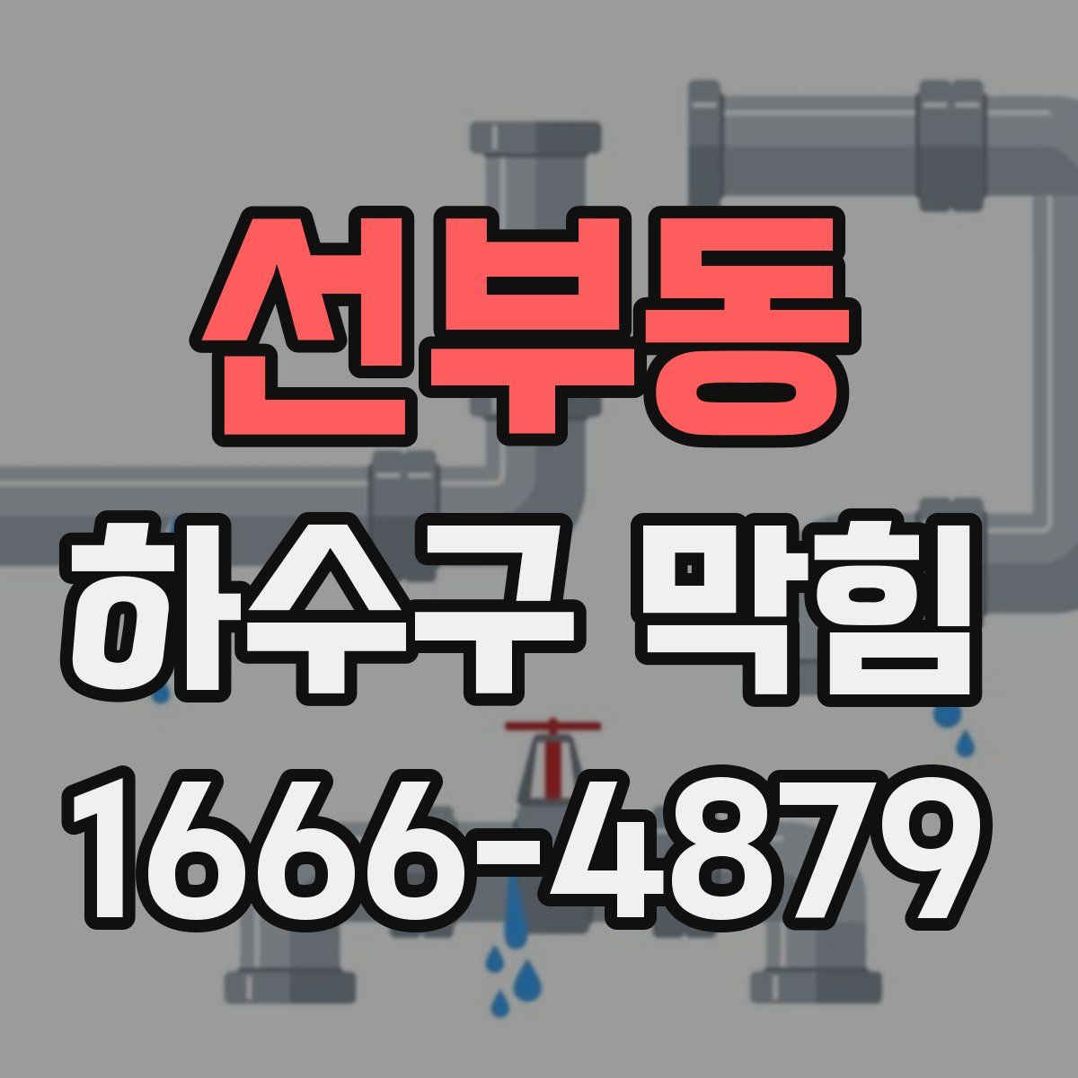 선부동 하수구 막힘
