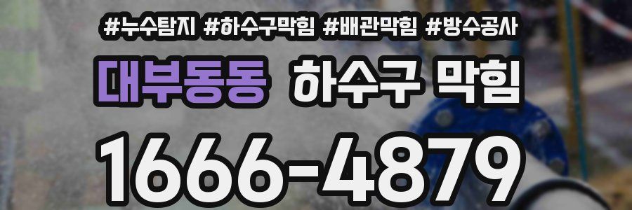 대부동동 하수구 막힘