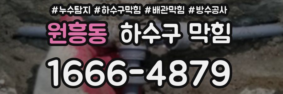 원흥동 하수구 막힘