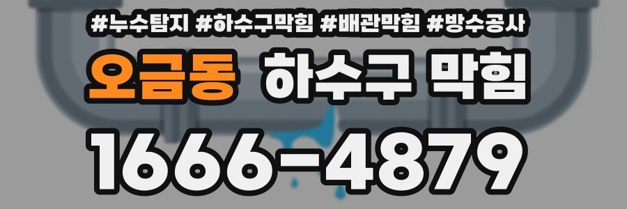 오금동 하수구 막힘