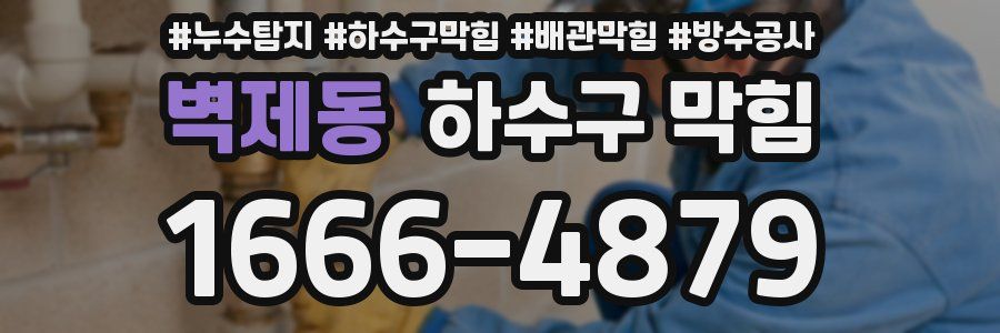 벽제동 하수구 막힘