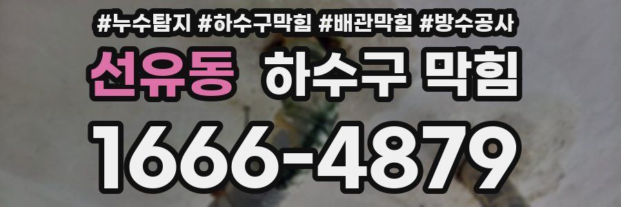 선유동 하수구 막힘