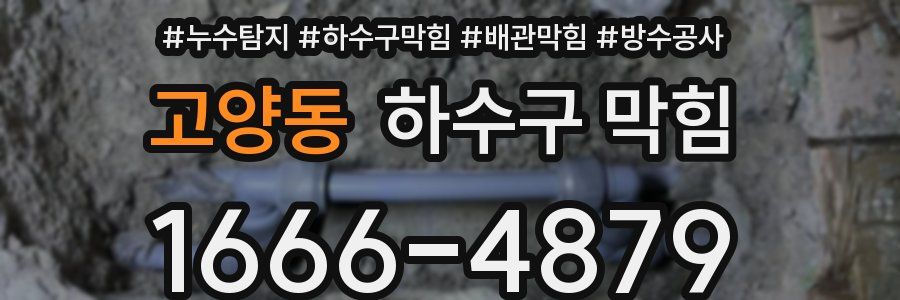 고양동 하수구 막힘