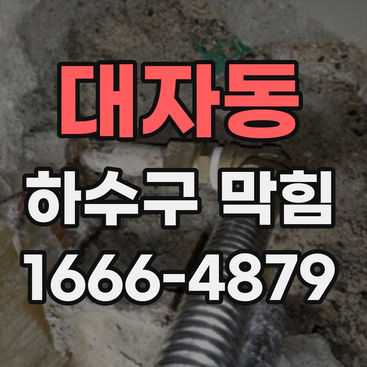 대자동 하수구 막힘