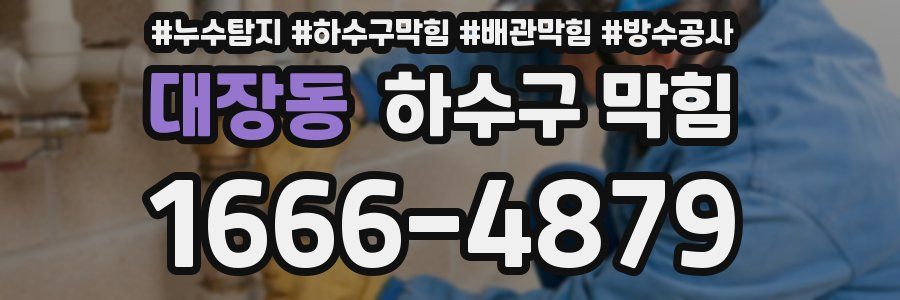 대장동 하수구 막힘