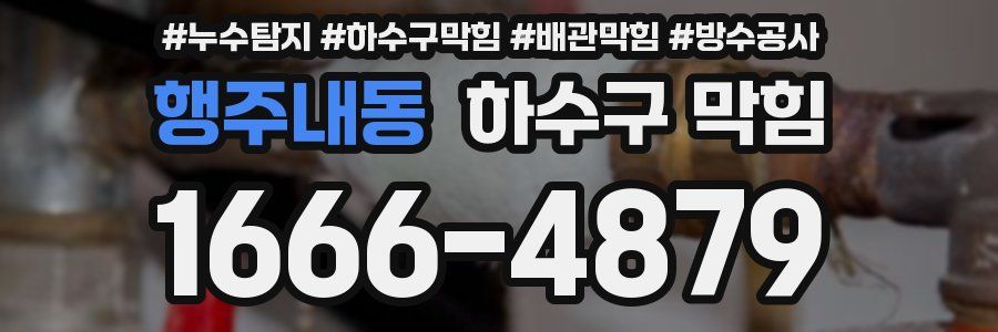 행주내동 하수구 막힘