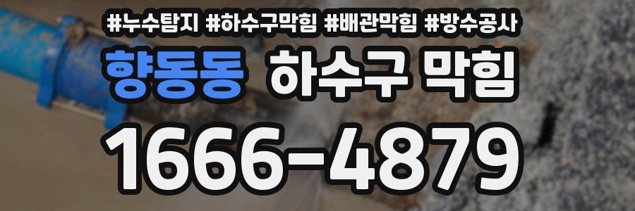 향동동 하수구 막힘