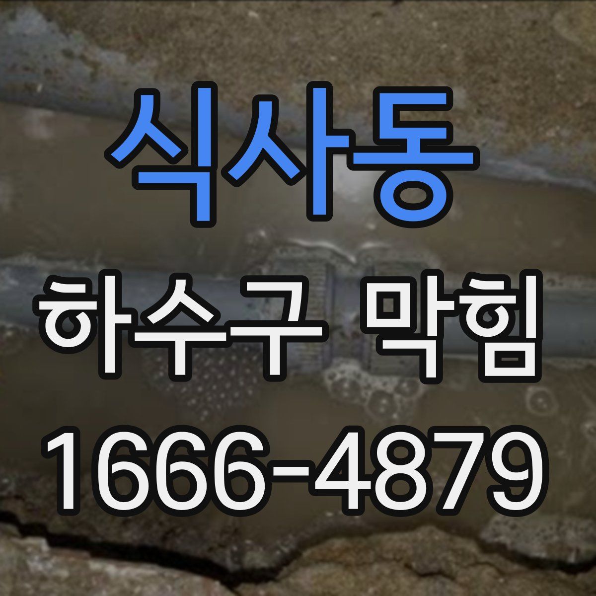 식사동 하수구 막힘