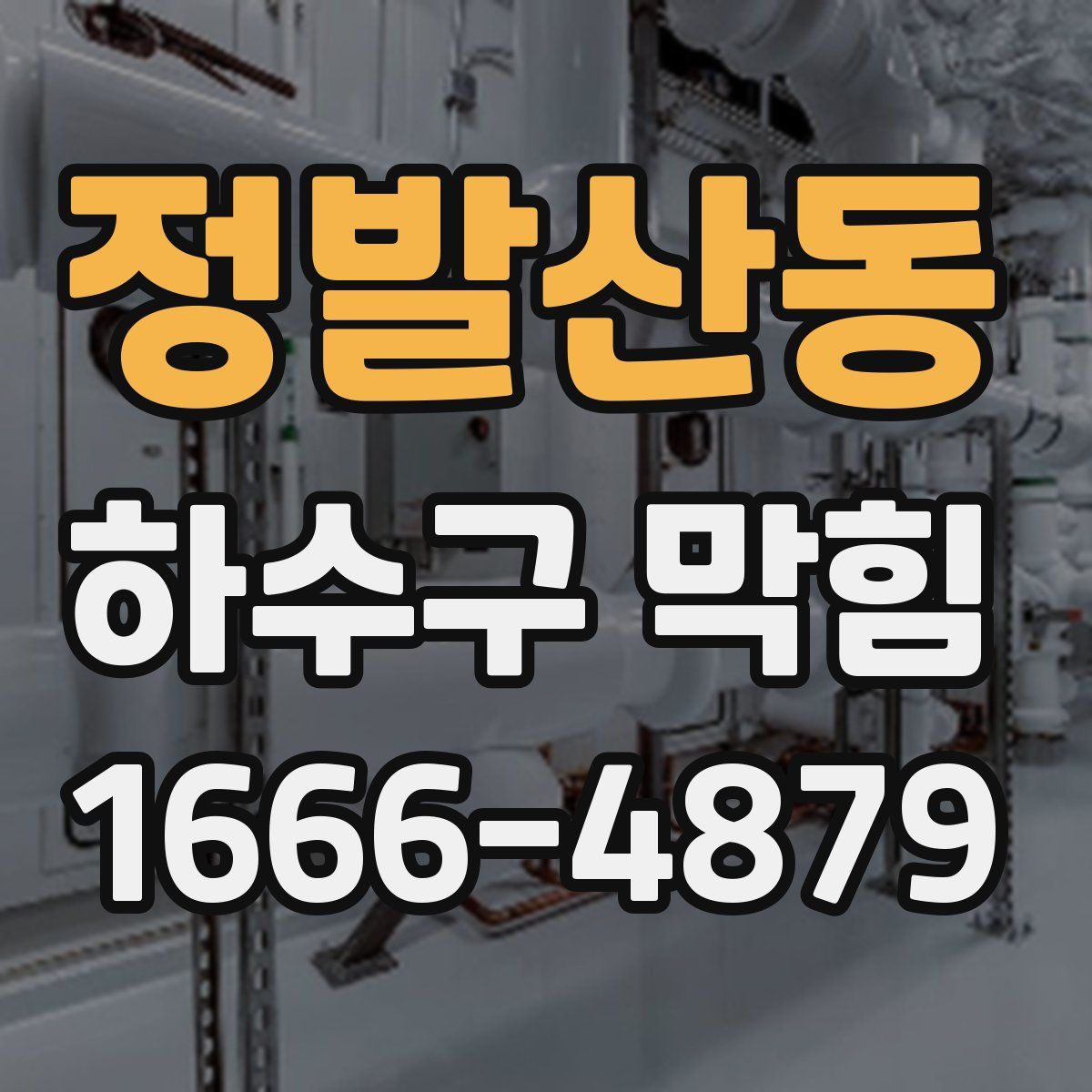 정발산동 하수구 막힘
