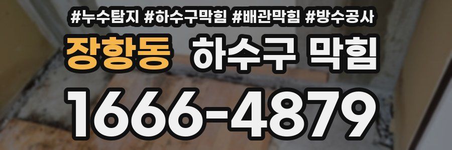 장항동 하수구 막힘