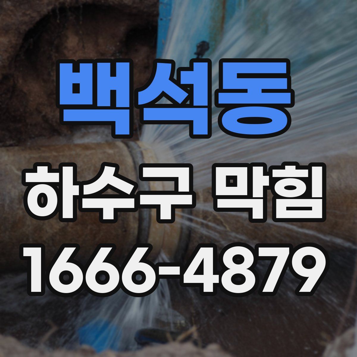 백석동 하수구 막힘