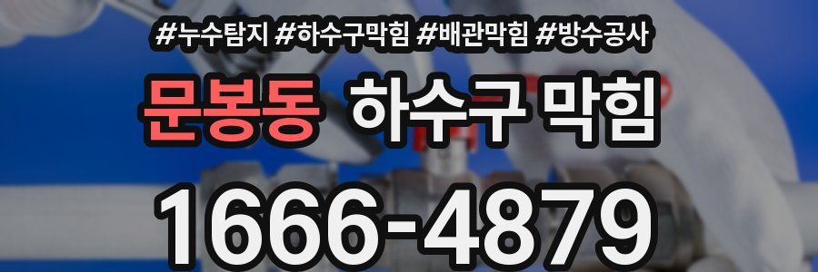 문봉동 하수구 막힘