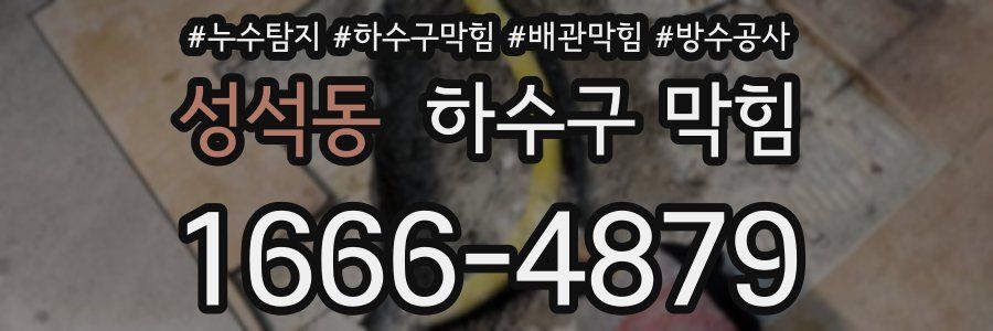 성석동 하수구 막힘