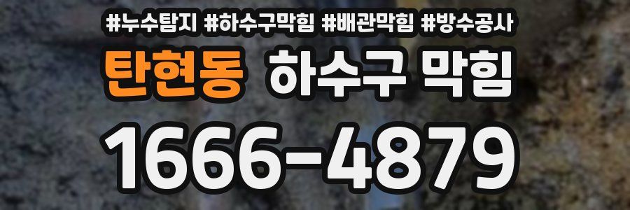 탄현동 하수구 막힘