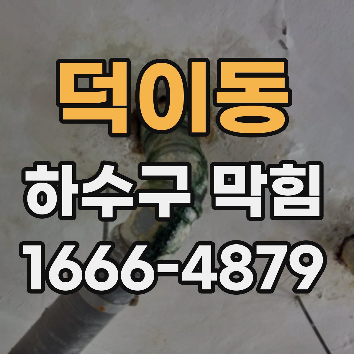덕이동 하수구 막힘