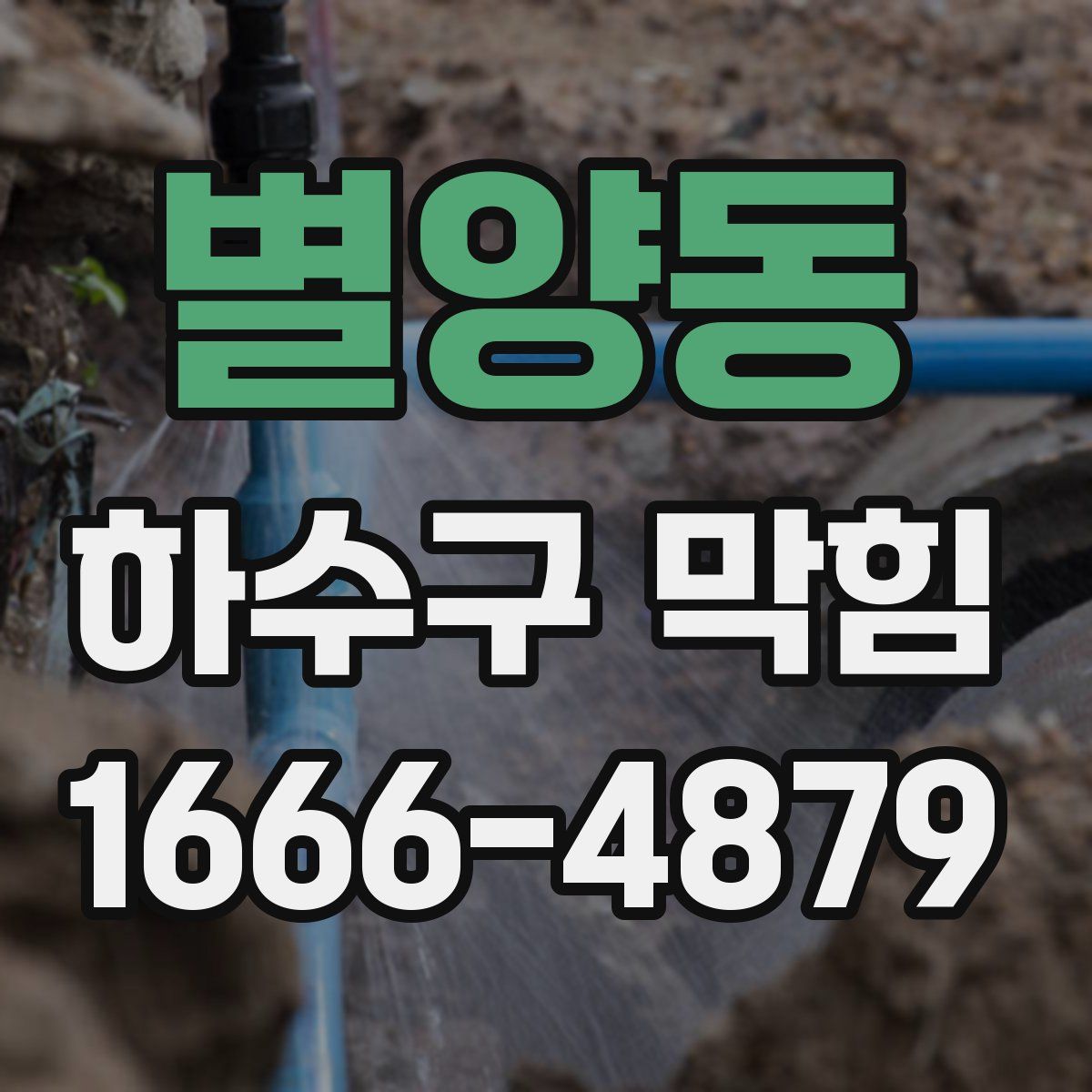 별양동 하수구 막힘