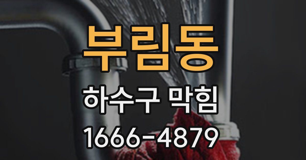 부림동 하수구 막힘