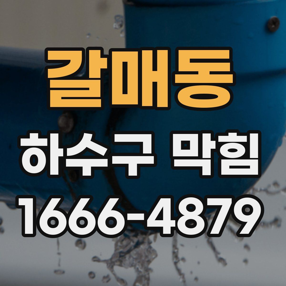 갈매동 하수구 막힘