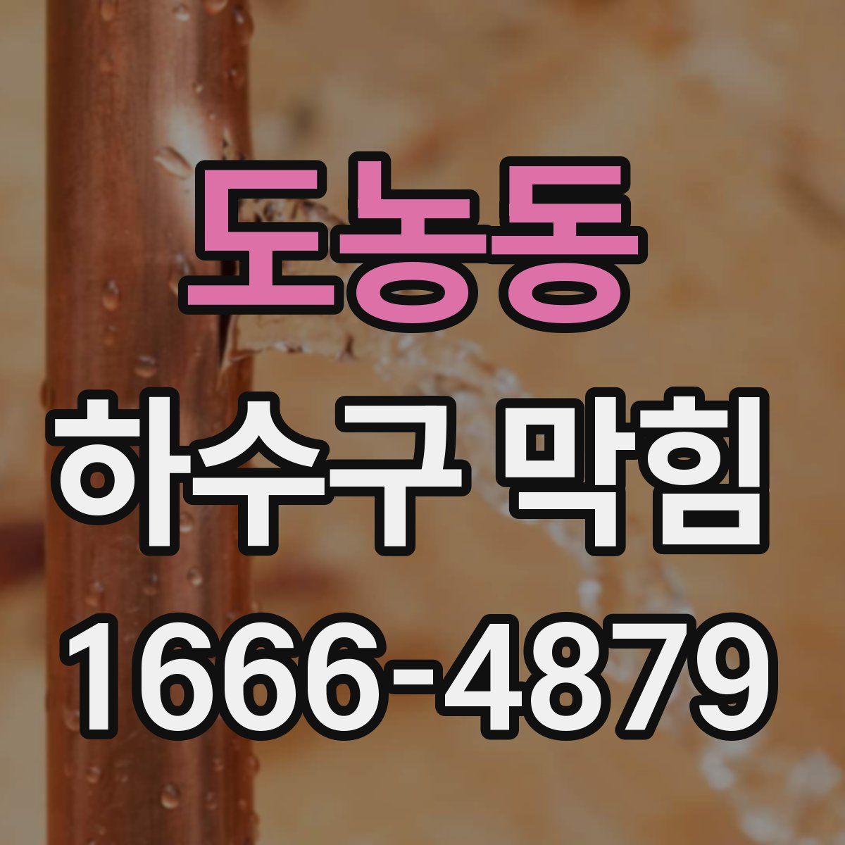 도농동 하수구 막힘