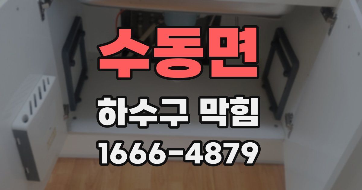 수동면 하수구 막힘