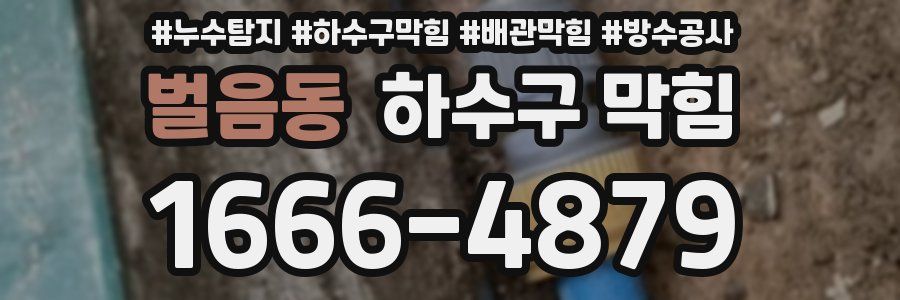 벌음동 하수구 막힘