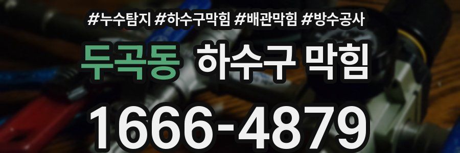 두곡동 하수구 막힘