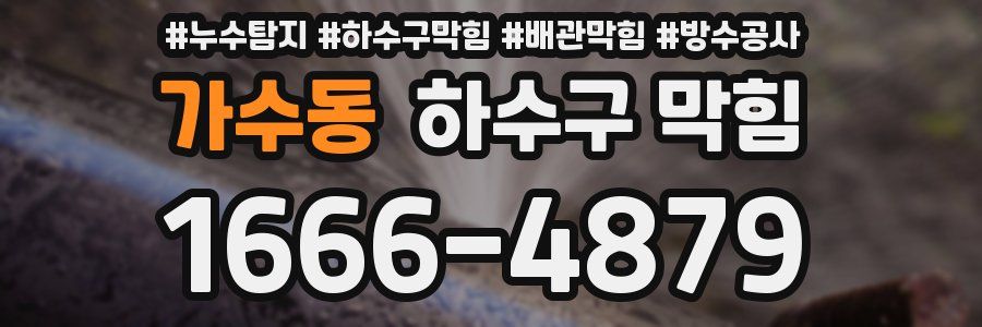 가수동 하수구 막힘
