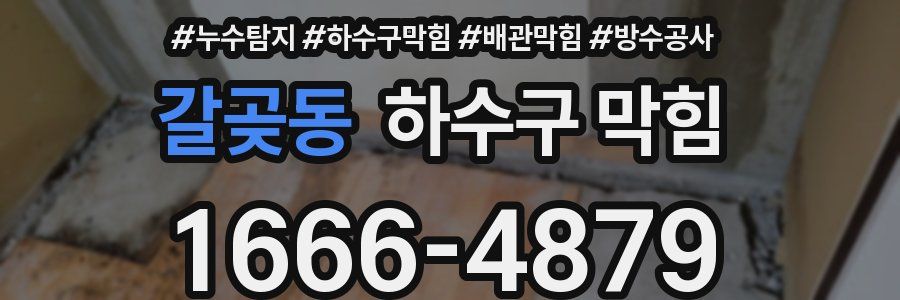 갈곶동 하수구 막힘