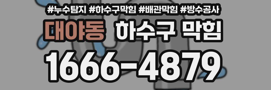 대야동 하수구 막힘