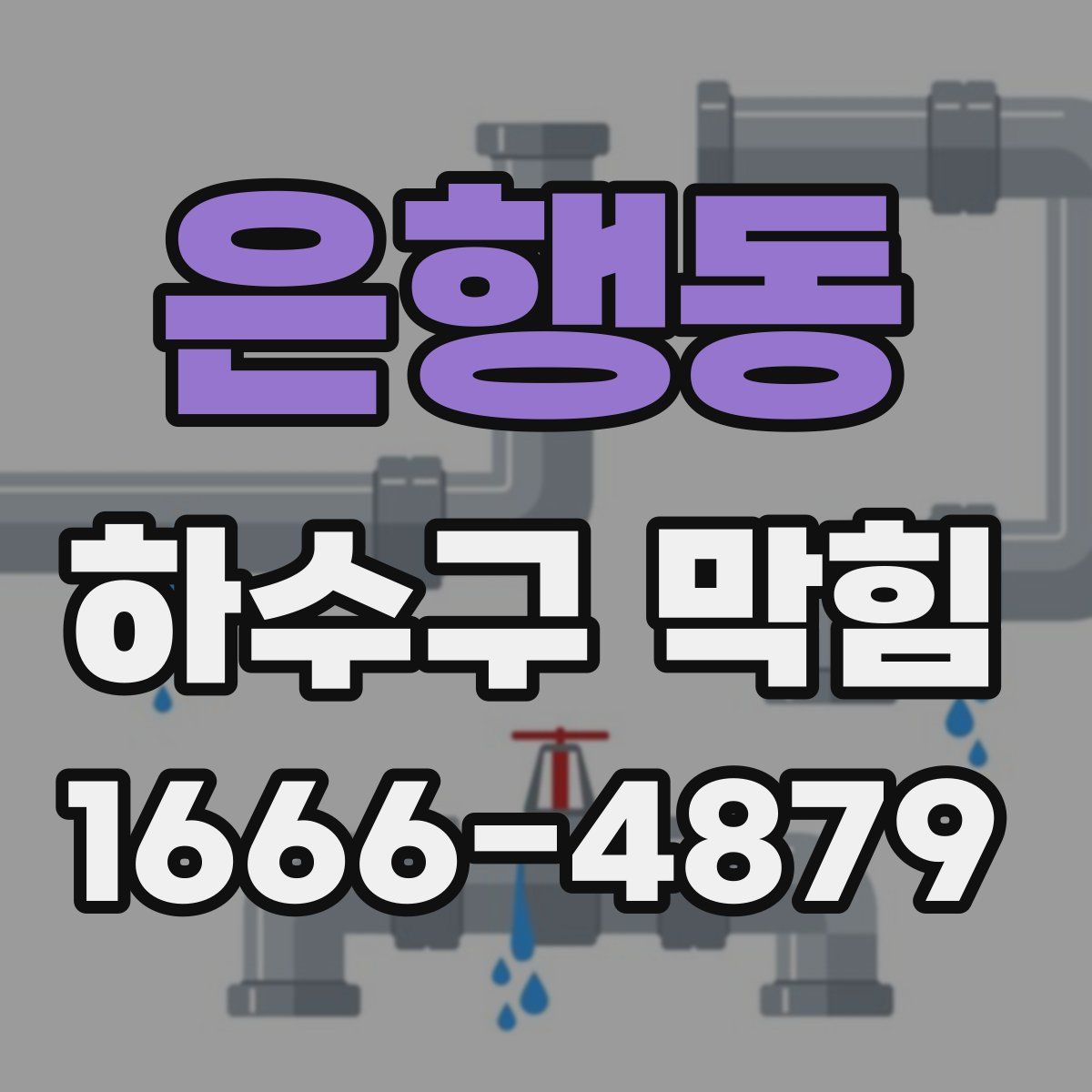 은행동 하수구 막힘