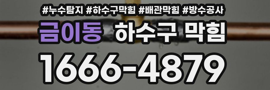 금이동 하수구 막힘