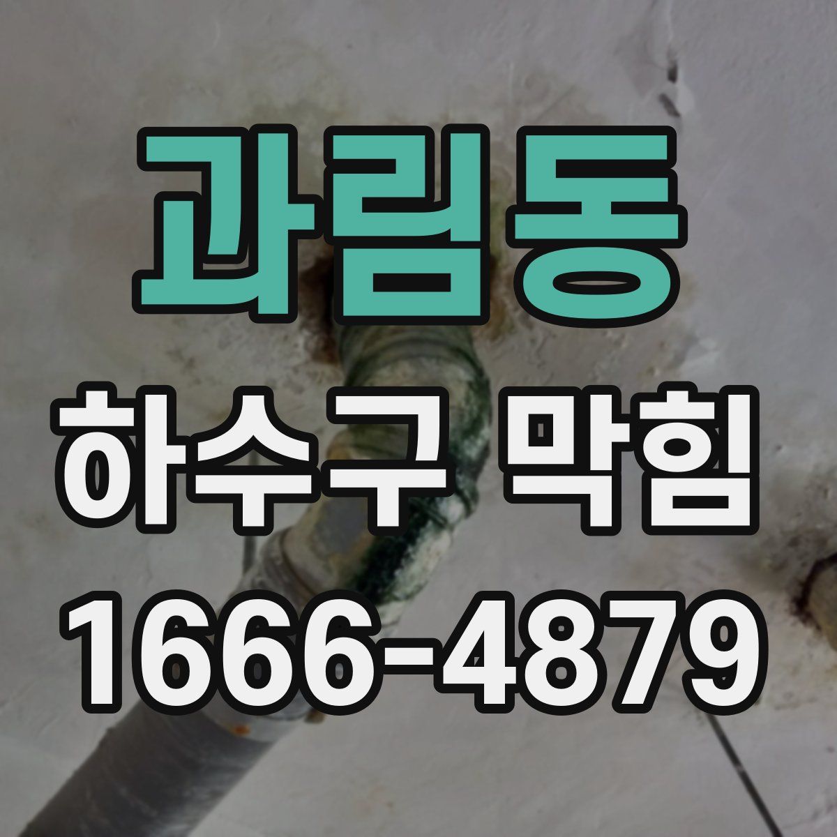 과림동 하수구 막힘