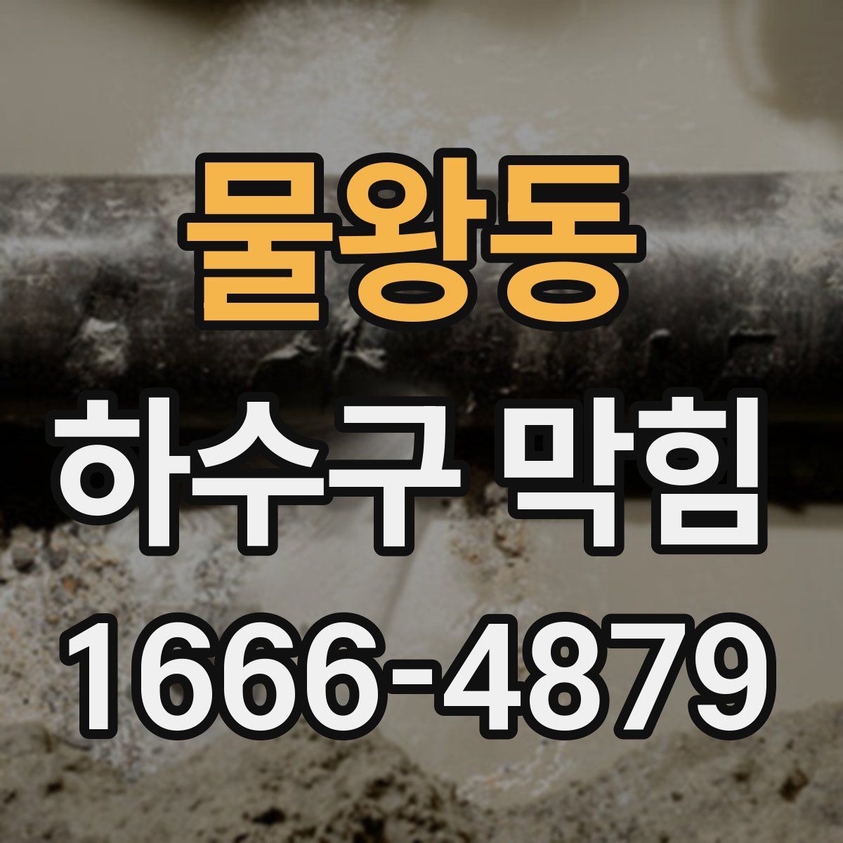 물왕동 하수구 막힘