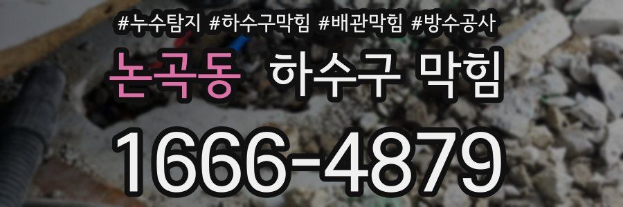 논곡동 하수구 막힘