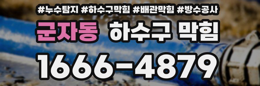 군자동 하수구 막힘