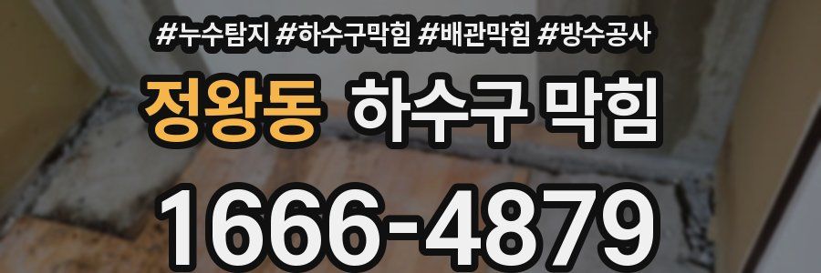 정왕동 하수구 막힘