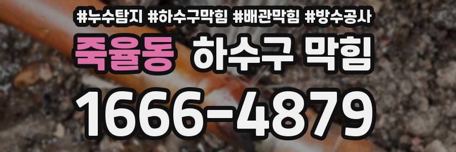 죽율동 하수구 막힘
