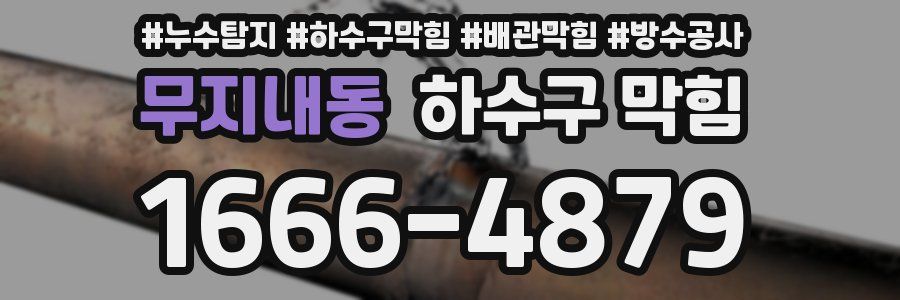 무지내동 하수구 막힘