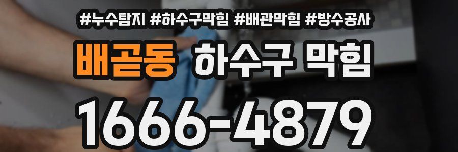 배곧동 하수구 막힘