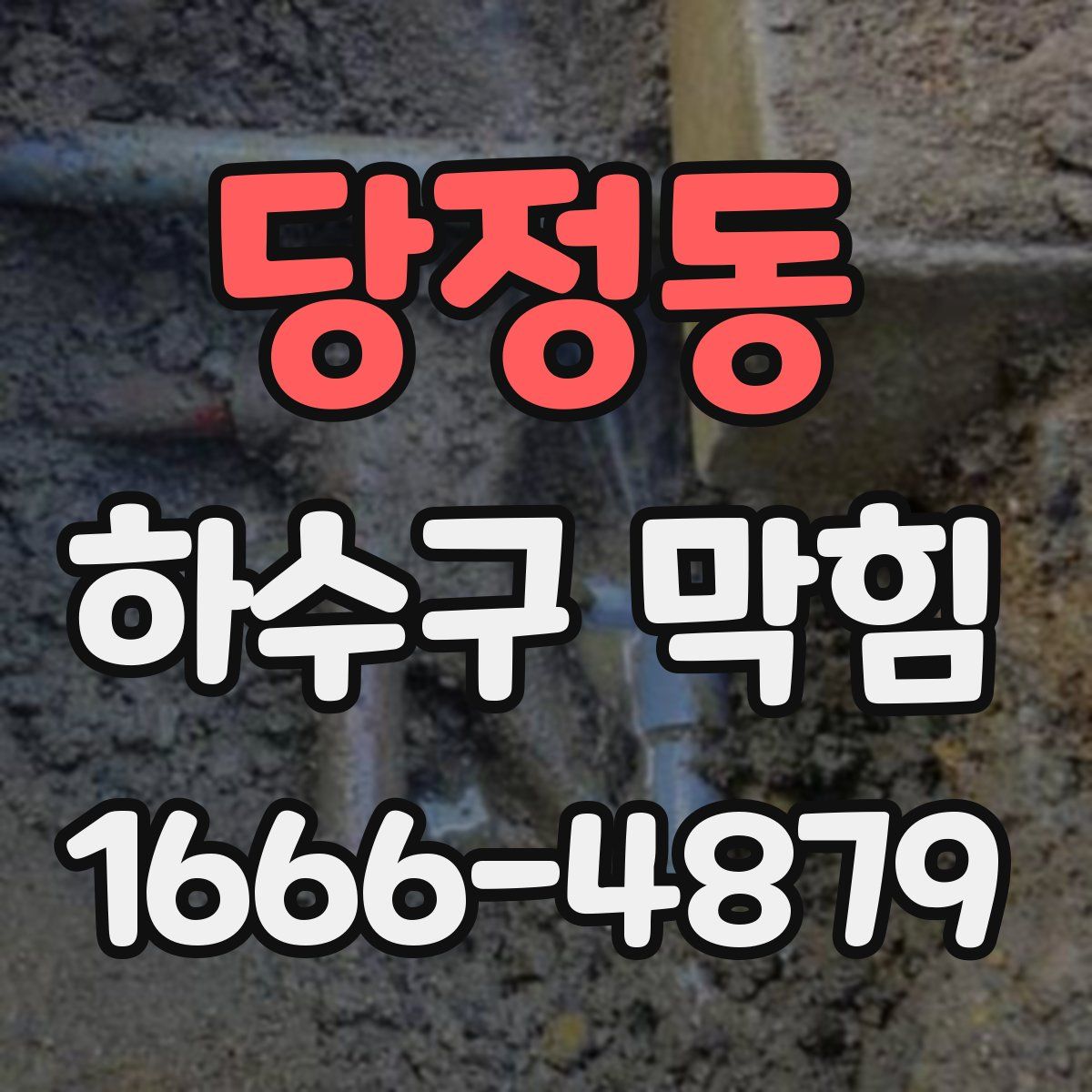 당정동 하수구 막힘