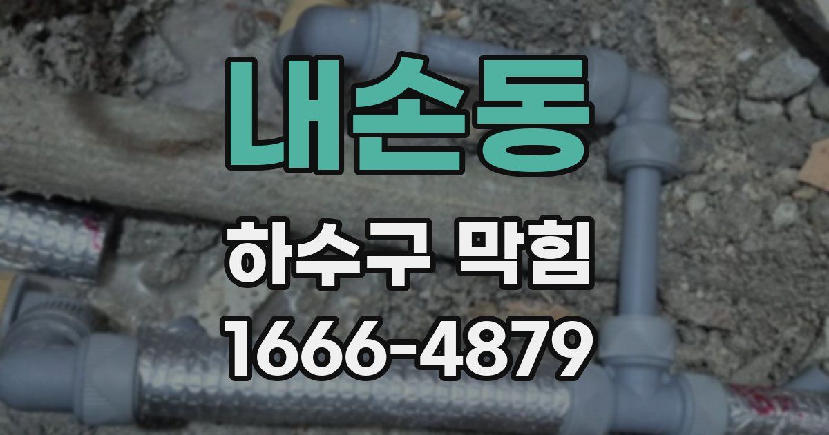 내손동 하수구 막힘