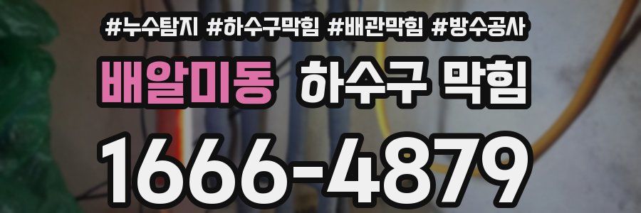 배알미동 하수구 막힘
