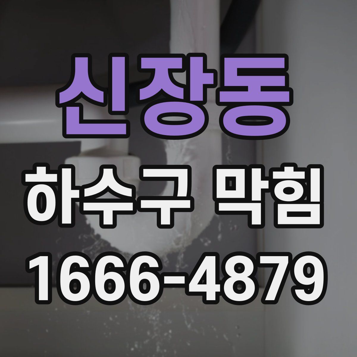 신장동 하수구 막힘