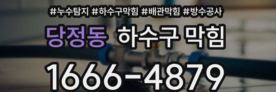 당정동 하수구 막힘