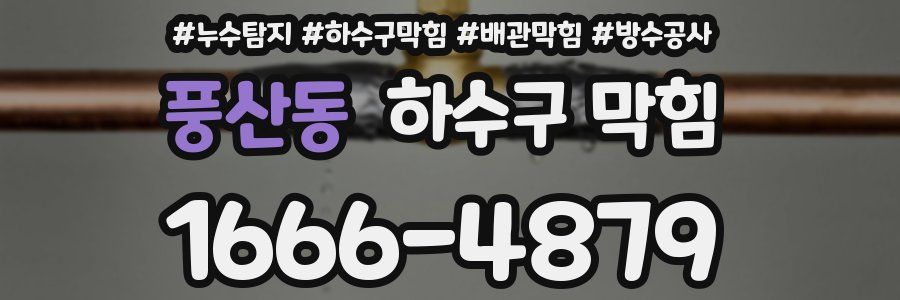 풍산동 하수구 막힘